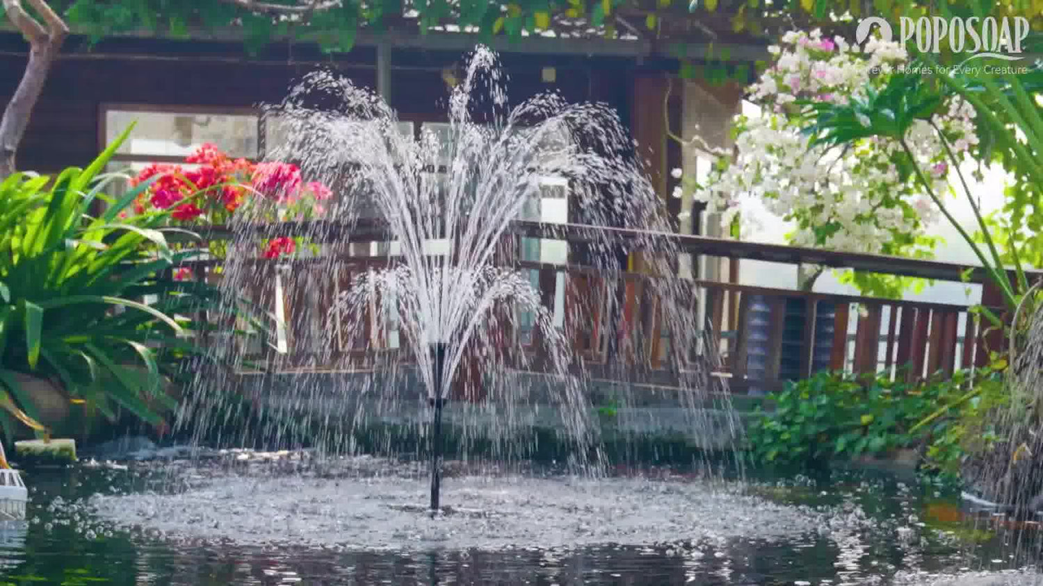 Why Poposoap Solar Fountain is A Must for An Eco-friendly Garden?