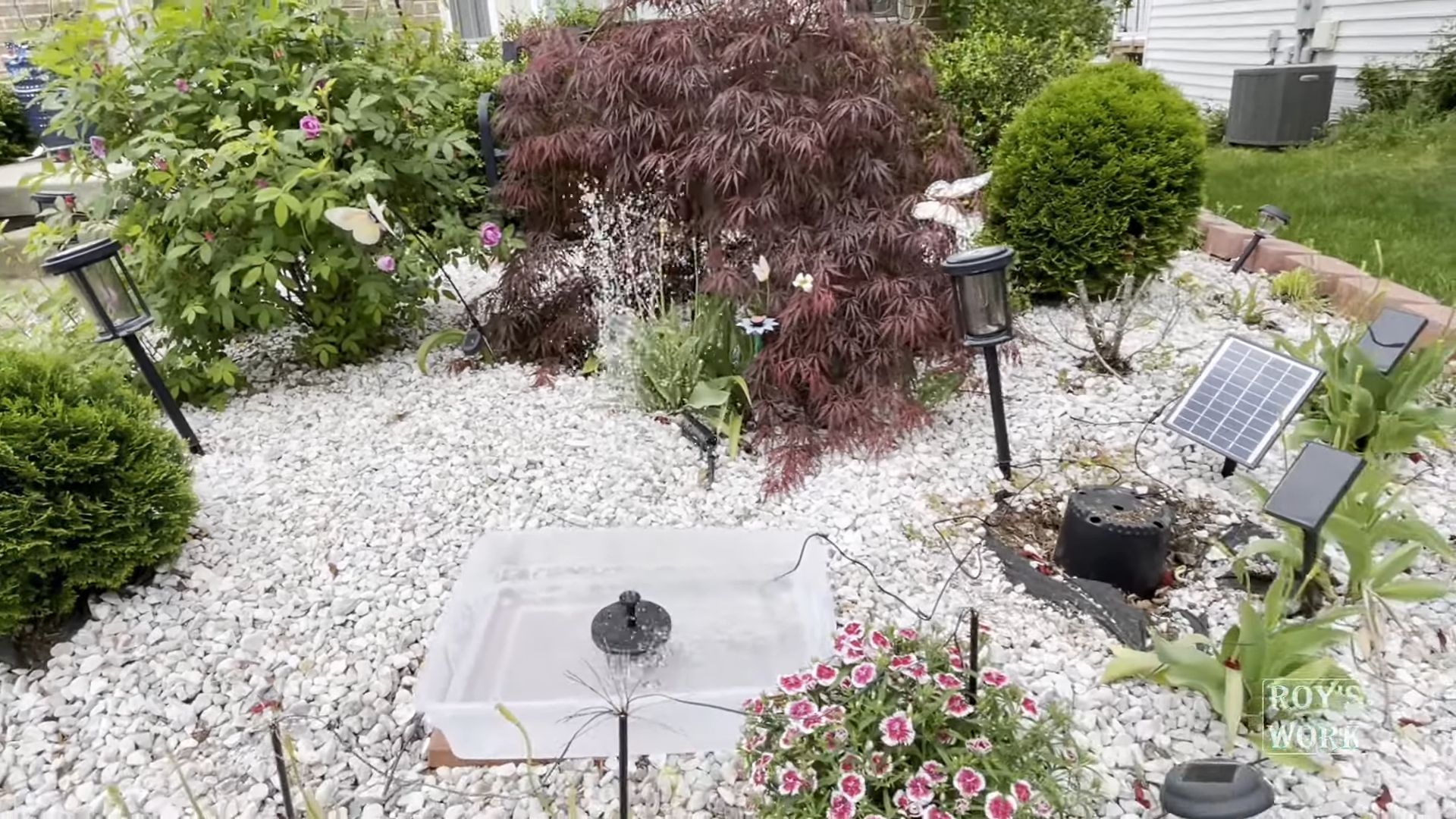 Poposoap Solar Fountain Pump: Creating a Smart Waterscape in the Garden