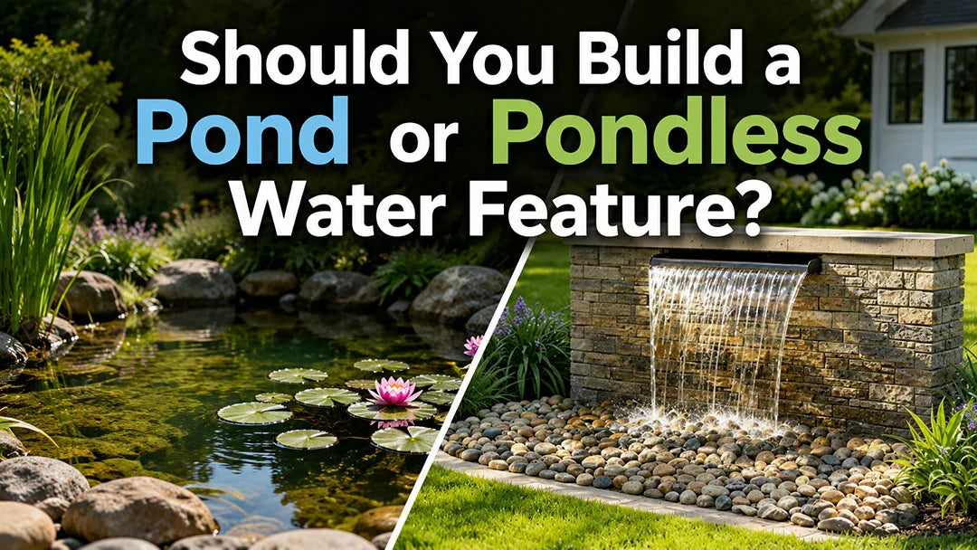Should You Build a Pond or Pondless Water Feature