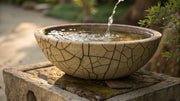 a Cracked Resin Fountain Bowl