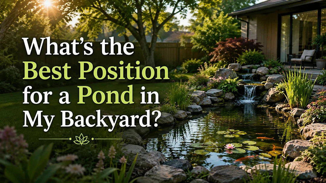 best position for a pond
