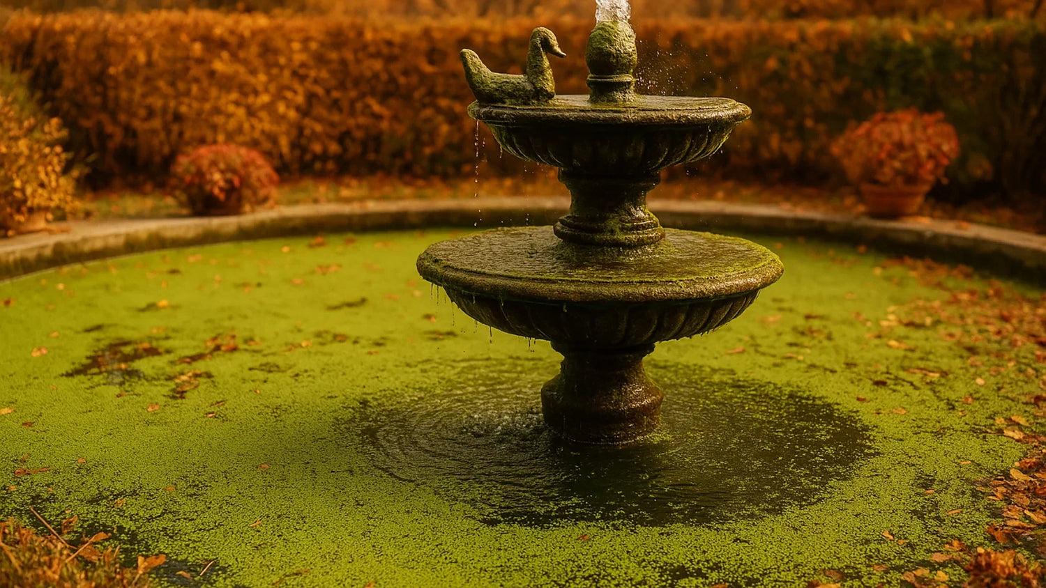 how to keep a fountain free of algae