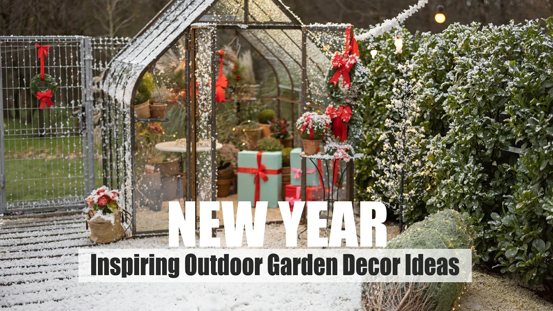 outdoor garden decor ideas for a cozy new year