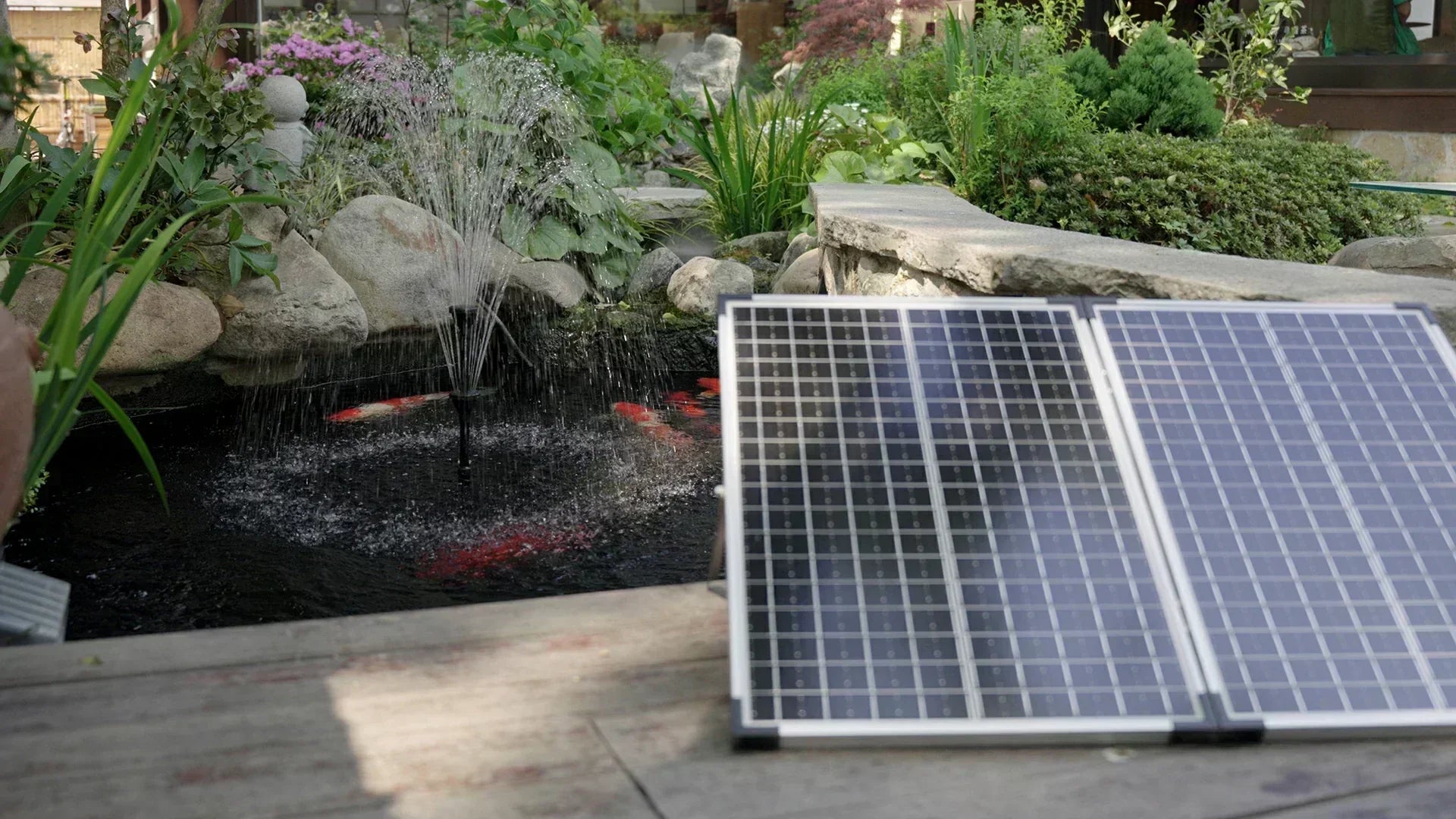 solar fountain pumps wattage