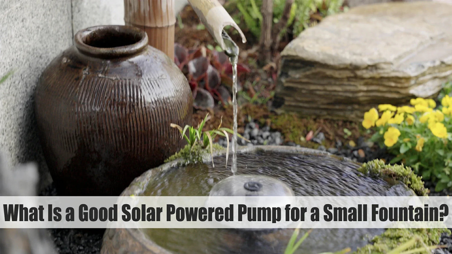 solar powered small fountain pump