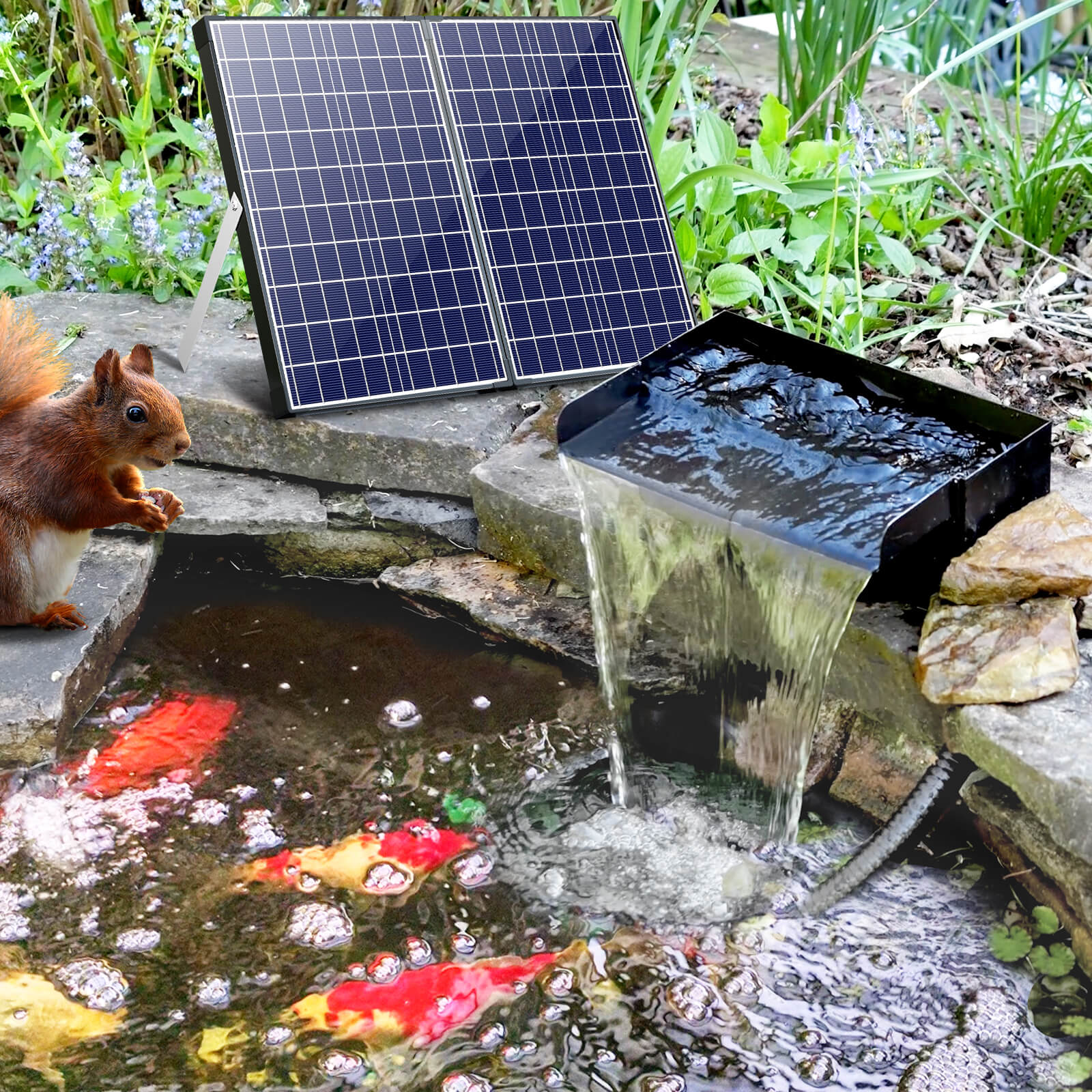 solar waterfall kit,solar powered waterfalls,solar waterfalls