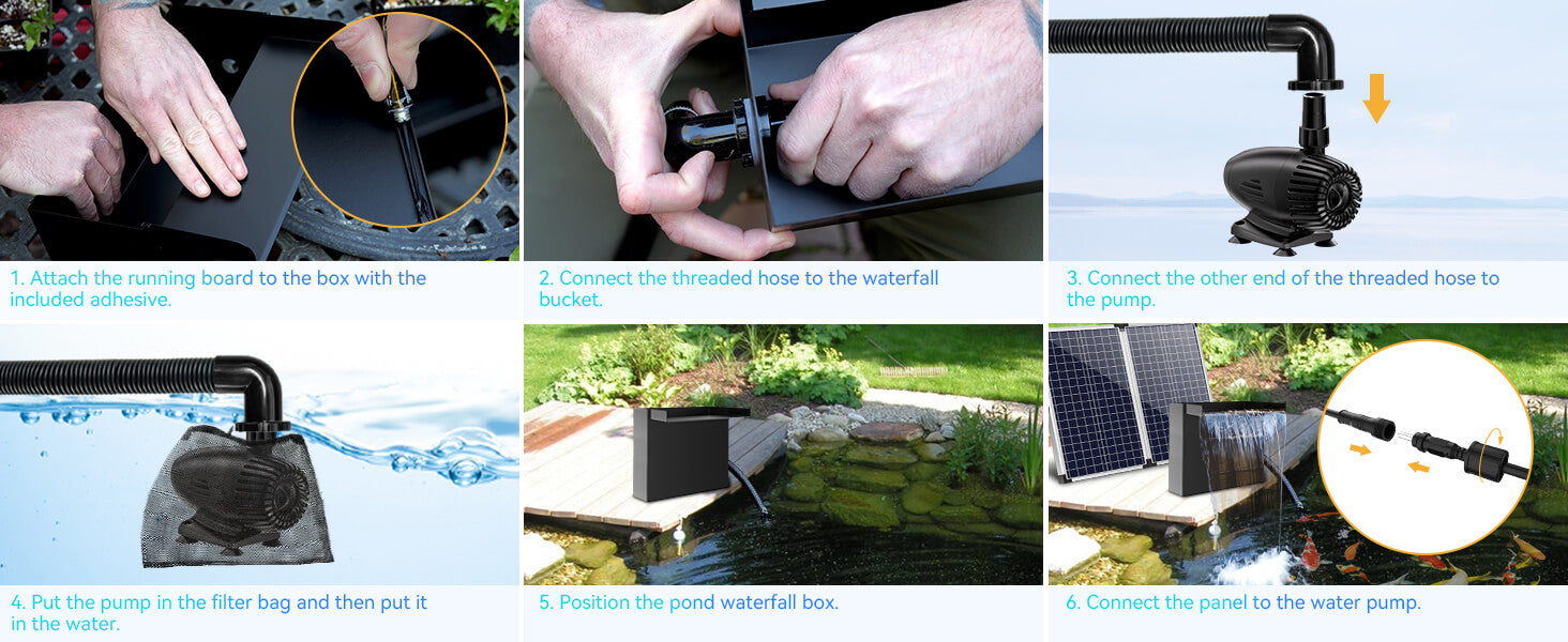 How to Install the Pond Waterfall Box