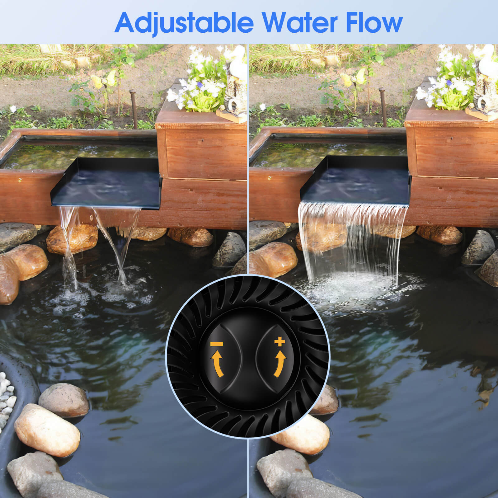solar waterfall kit,solar powered waterfalls,solar waterfalls