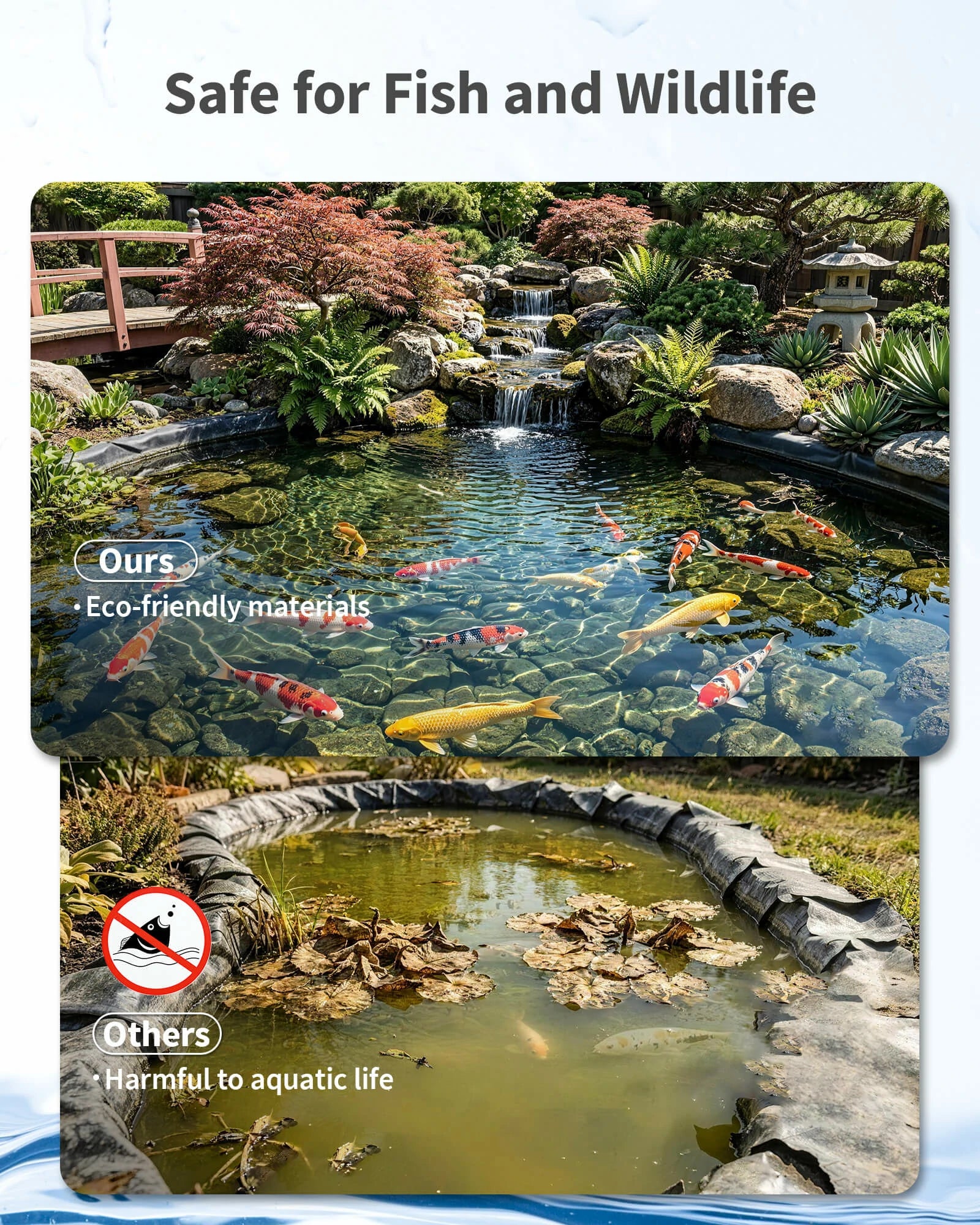 10' x 10' 45mil EPDM Pond Liner