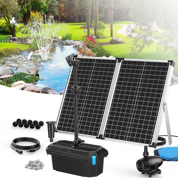 SPF326 70W 680GPH Solar Pond Filter Fountain