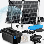 P3703 70W 680GPH Solar Pond Filter & Fountain Kit
