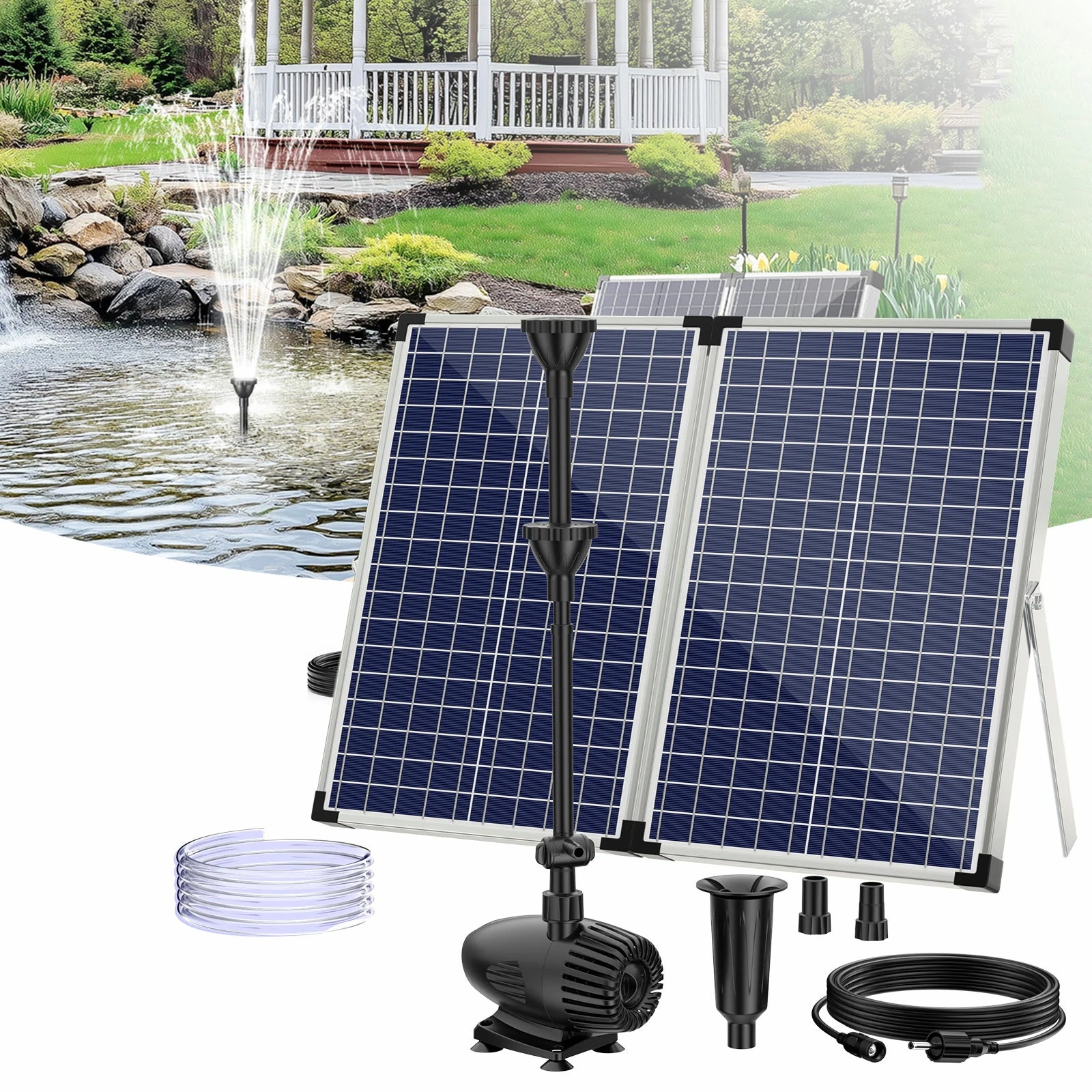 70W 680GPH Solar Fountain Pump