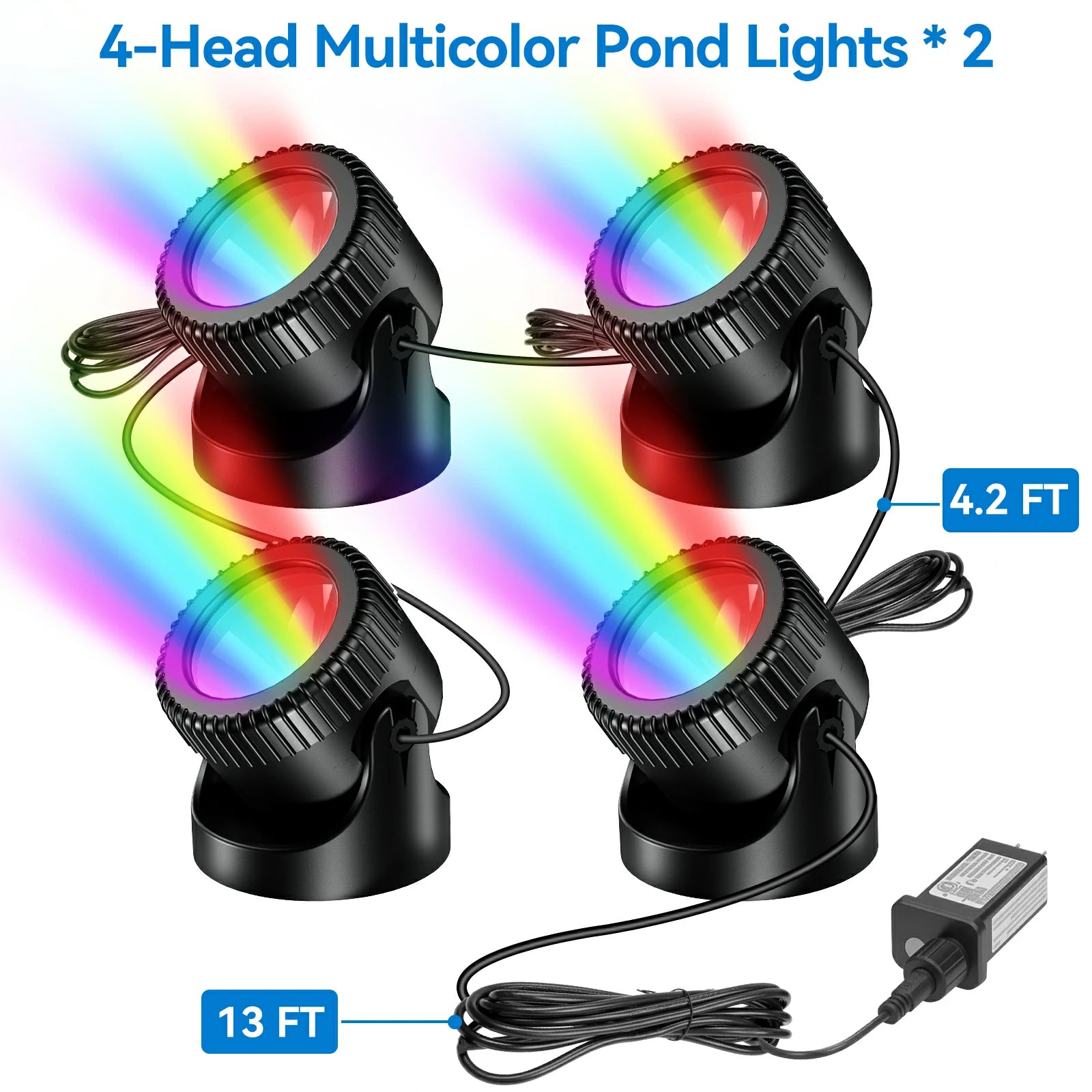 6′ x 6′ Pond Advanced Kit | 5-in-1 Filter, Waterfall, Lights, Pond Liner & Underlayment