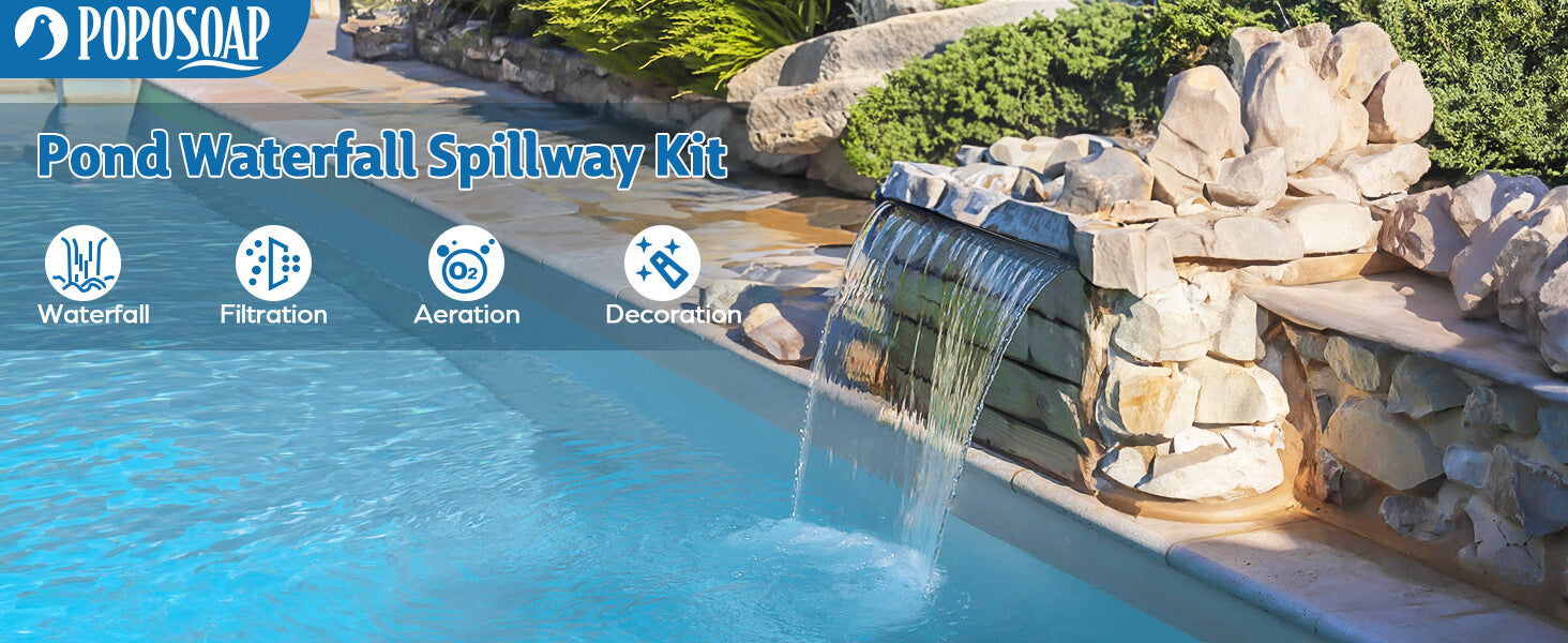 Pond Waterfall Pump Kit with Spillway