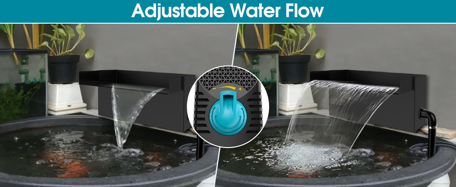 Adjust the Water Flow as You Wish to Create Your Own Perfect Water Feature