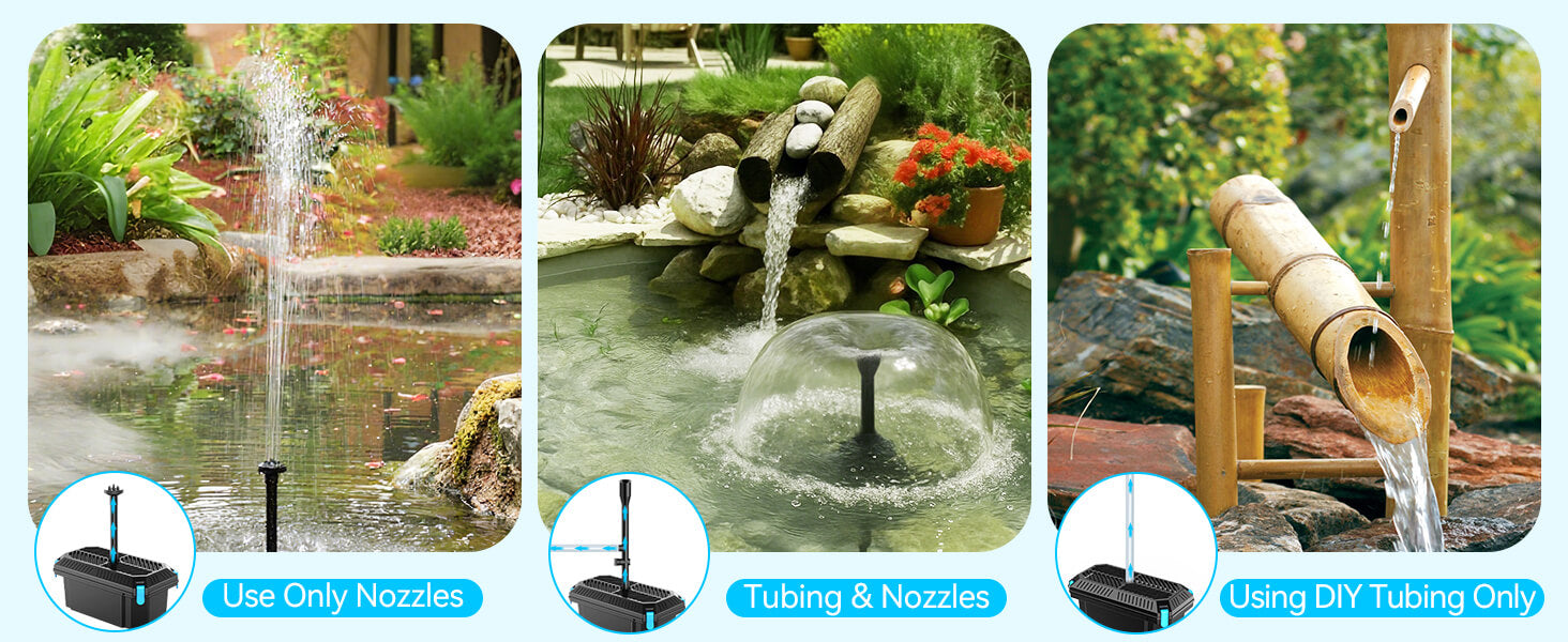 Three Flexible Water Flow Options