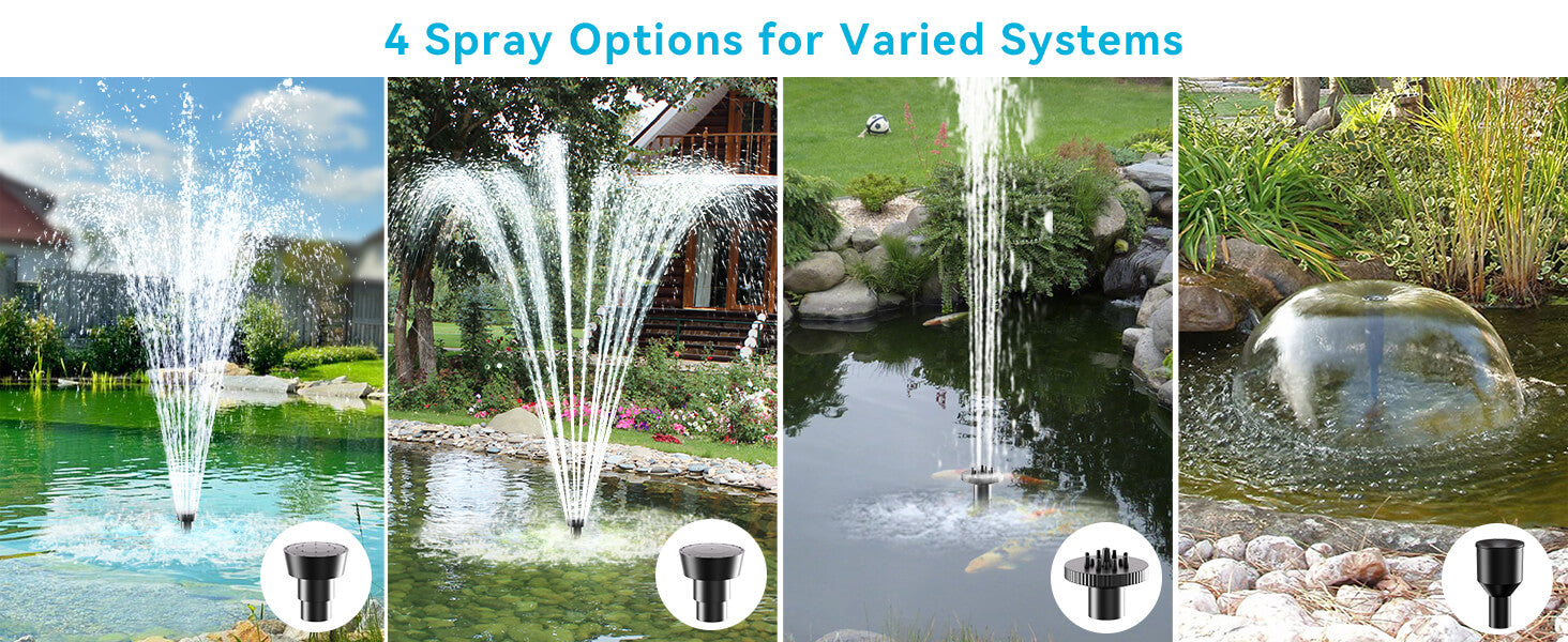 4 Spray Patterns for Different Water Effects