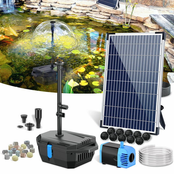 SPF200 12W 160GPH Solar Pond Filter Fountain