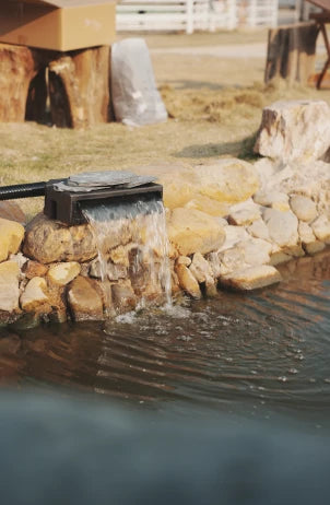 POPOSOAP pondless waterfall kit and waterfall component deals