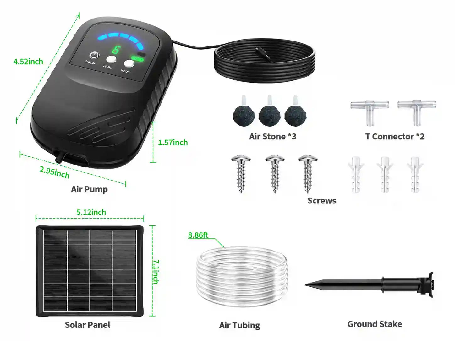 complete_solar power pond aerator