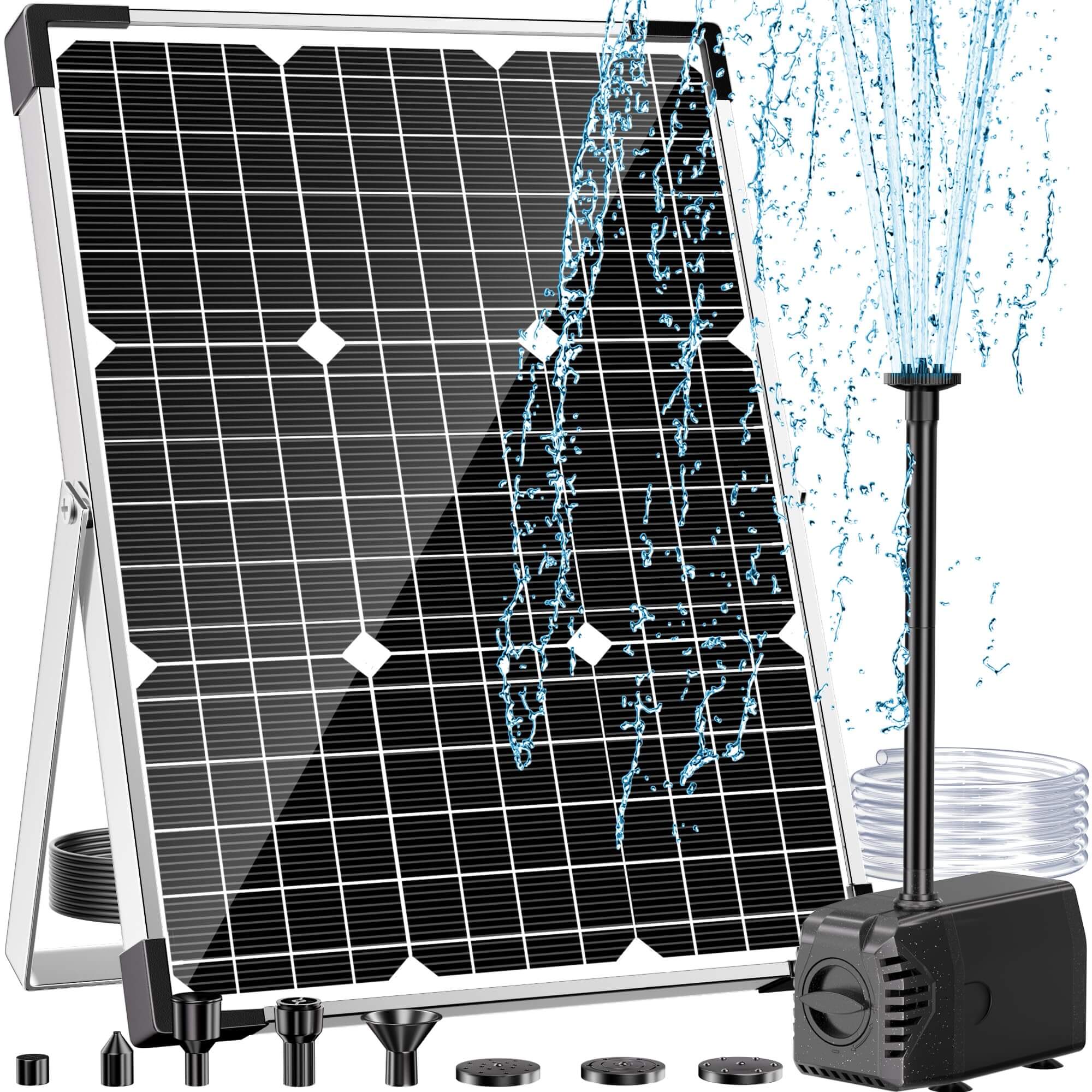 45W 340GPH Solar Water Fountain Pump