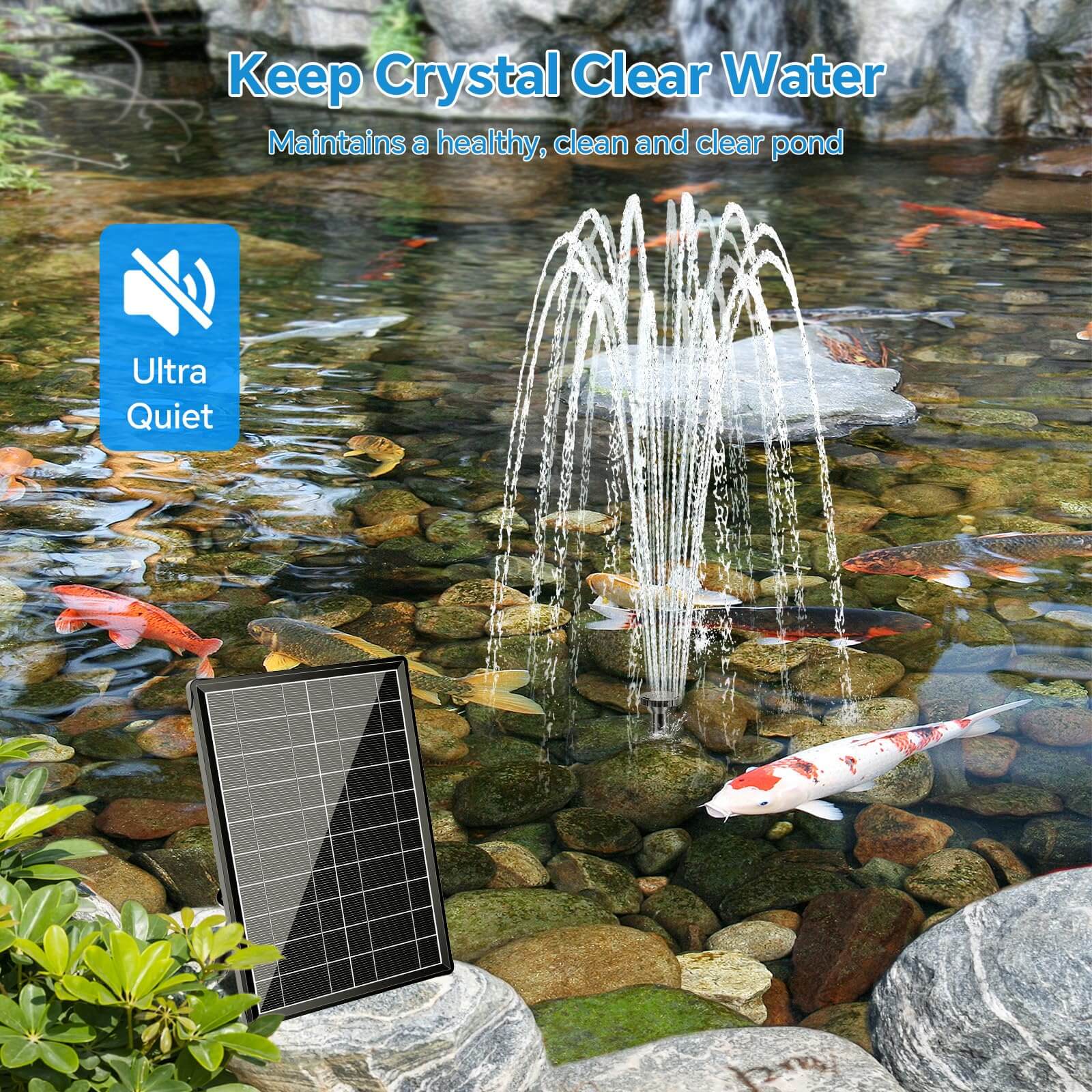 solar pond pump and filter with battery backup,solar pond filter with battery backup,solar powered pond filter with battery backup