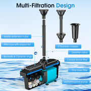 P2326 40W 660GPH AC Pond Filter & Fountain Kit