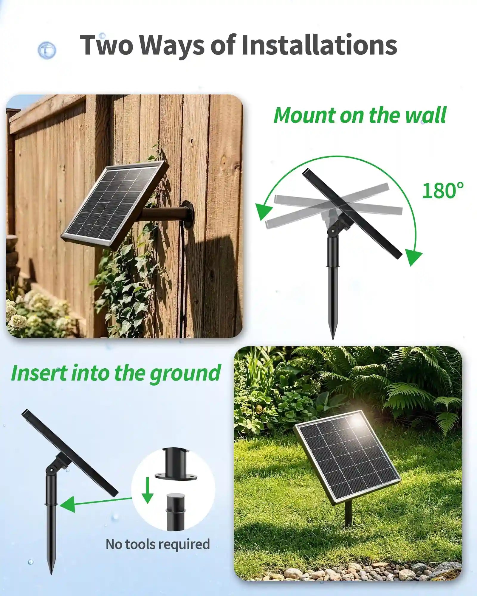 3W Colored Solar Underwater Lights with 3 Heads