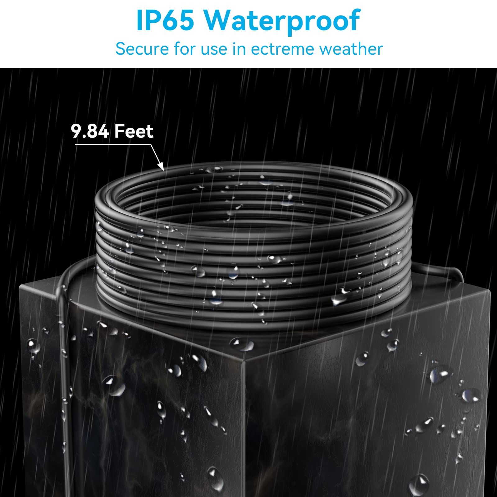 waterproof solar water pump extension cable