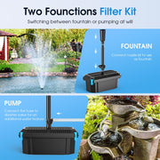P2326 40W 660GPH AC Pond Filter & Fountain Kit