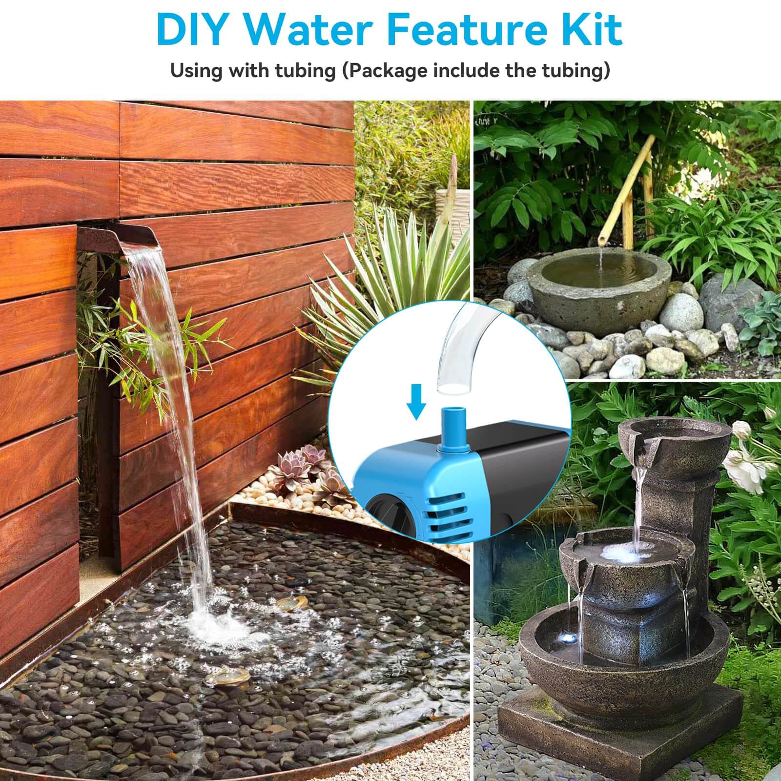 12W 160GPH Solar Water Fountain Pump