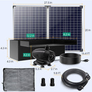 70W Solar Panel 40W 580GPH 12
