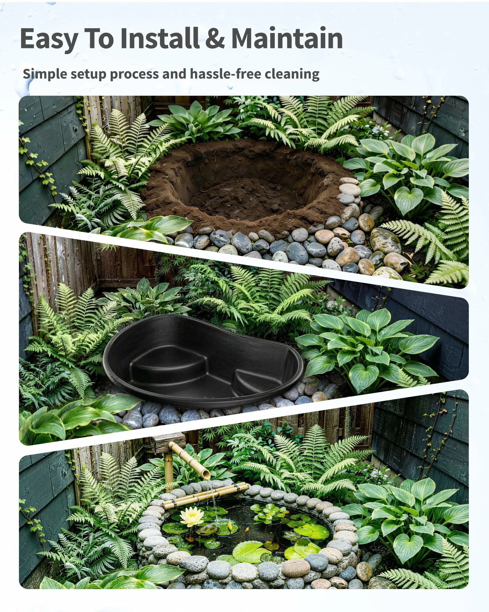 33 Gallon Rigid Plastic Pond