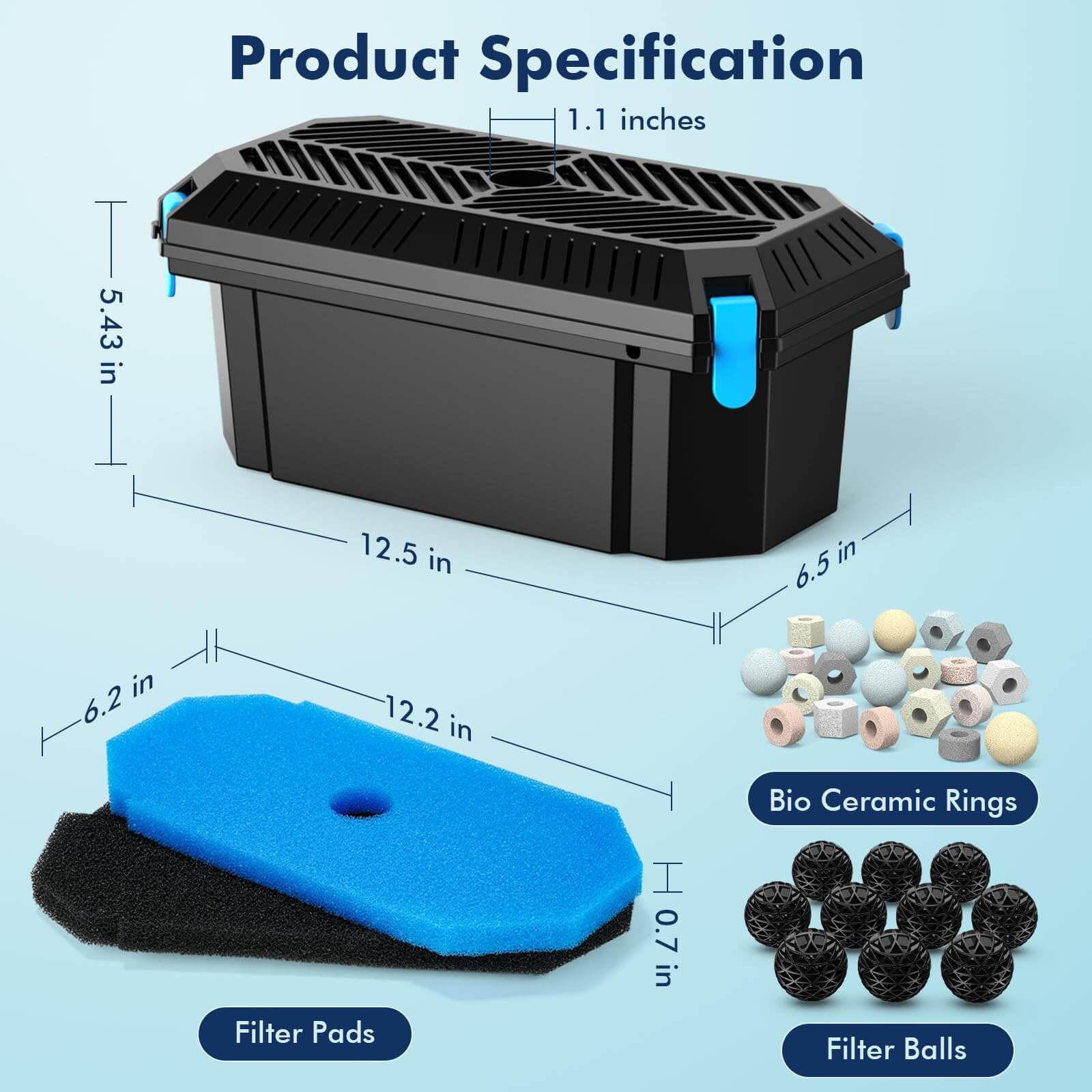 pond filter box,koi pond filter box,submersible pond filter box