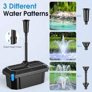 P2326 40W 660GPH AC Pond Filter & Fountain Kit