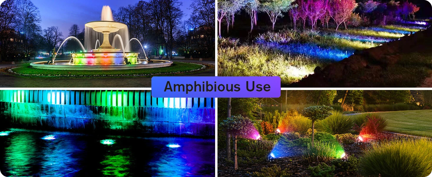 small pond lights amphibious use