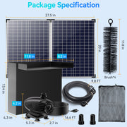 70W Solar Panel 40W 580GPH 12