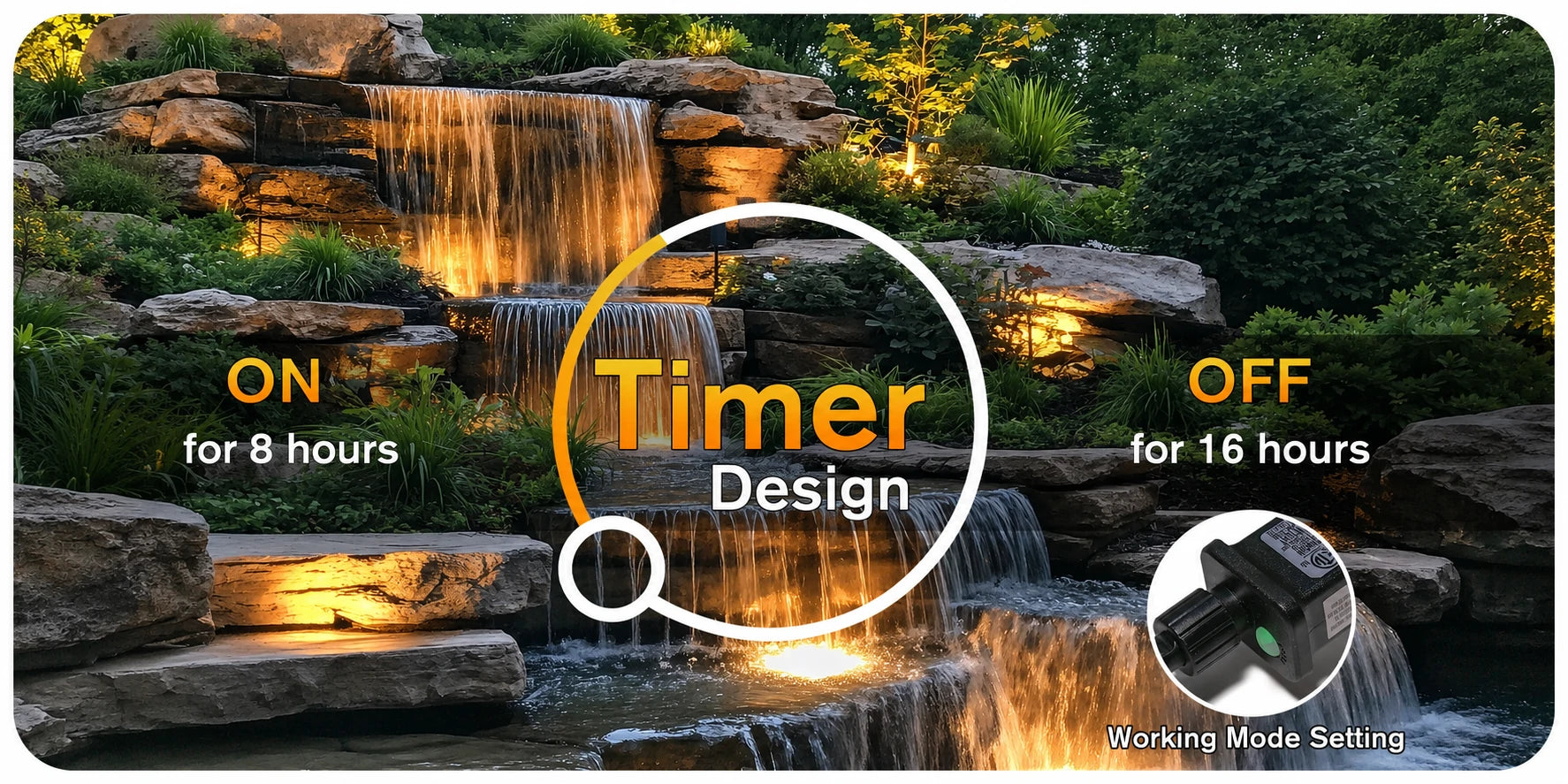 underwater lights for pond timer design