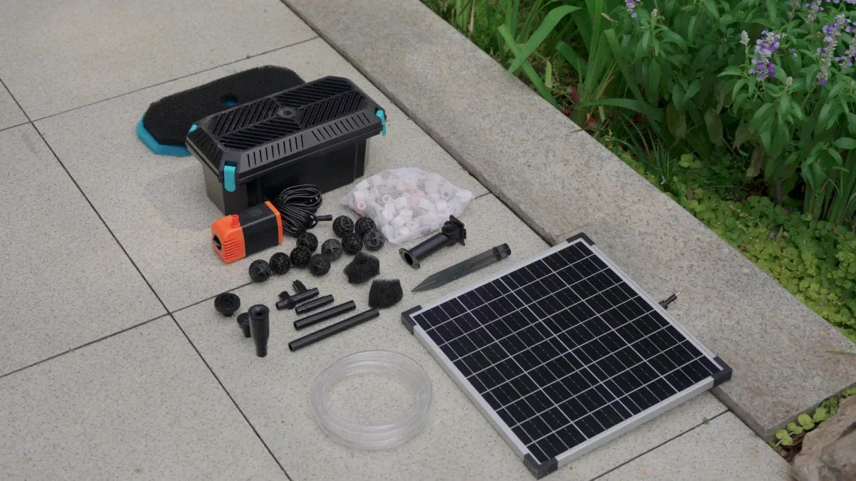 How to Hide Pump Cords and Solar Panels Beautifully