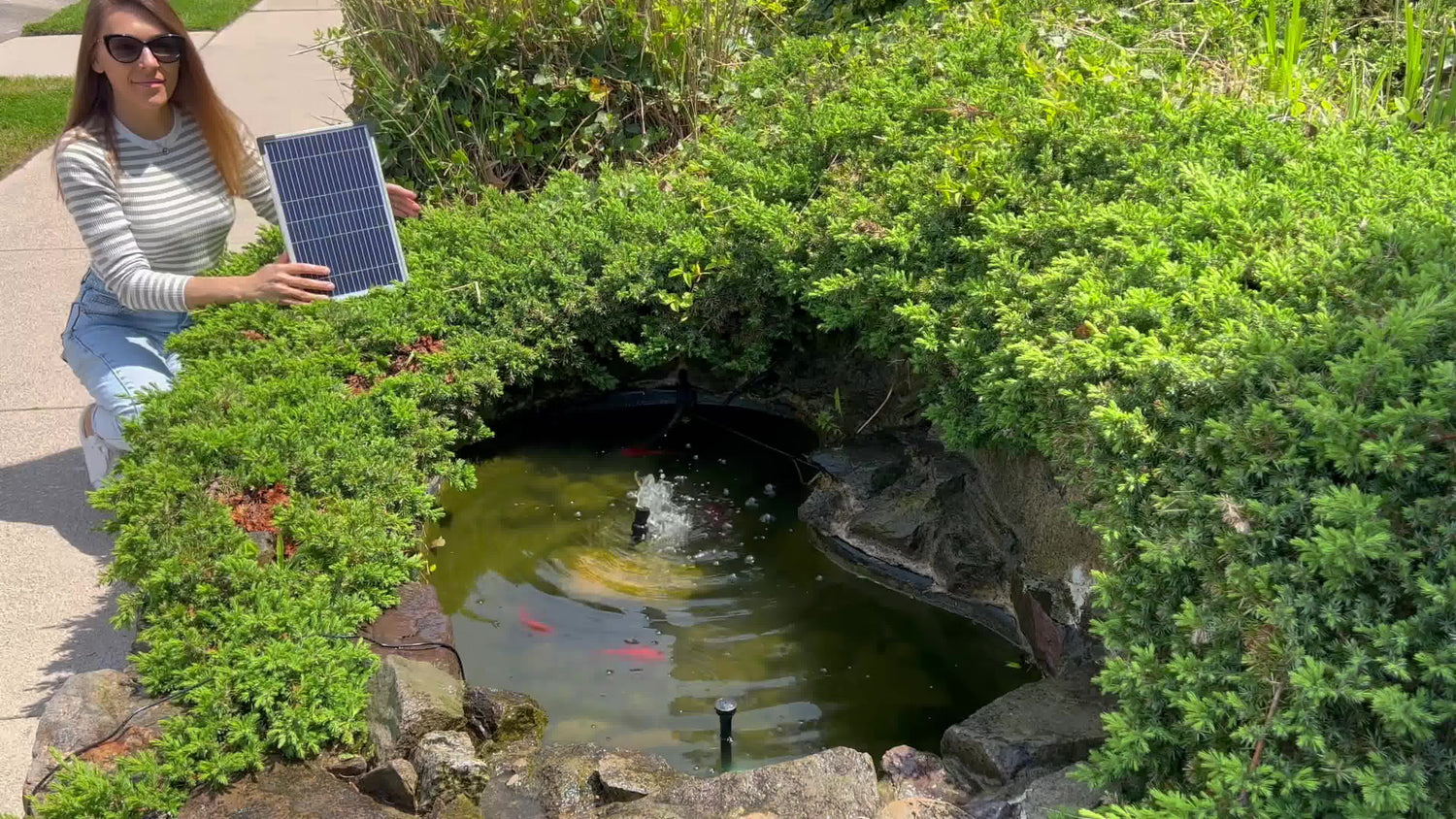 How to Improve Pond Ecology with Poposoap Solar Powered Floating Pond Fountain