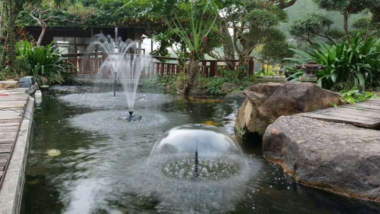 Passt ein schwimmender Springbrunnen zu Ihrem Teich?