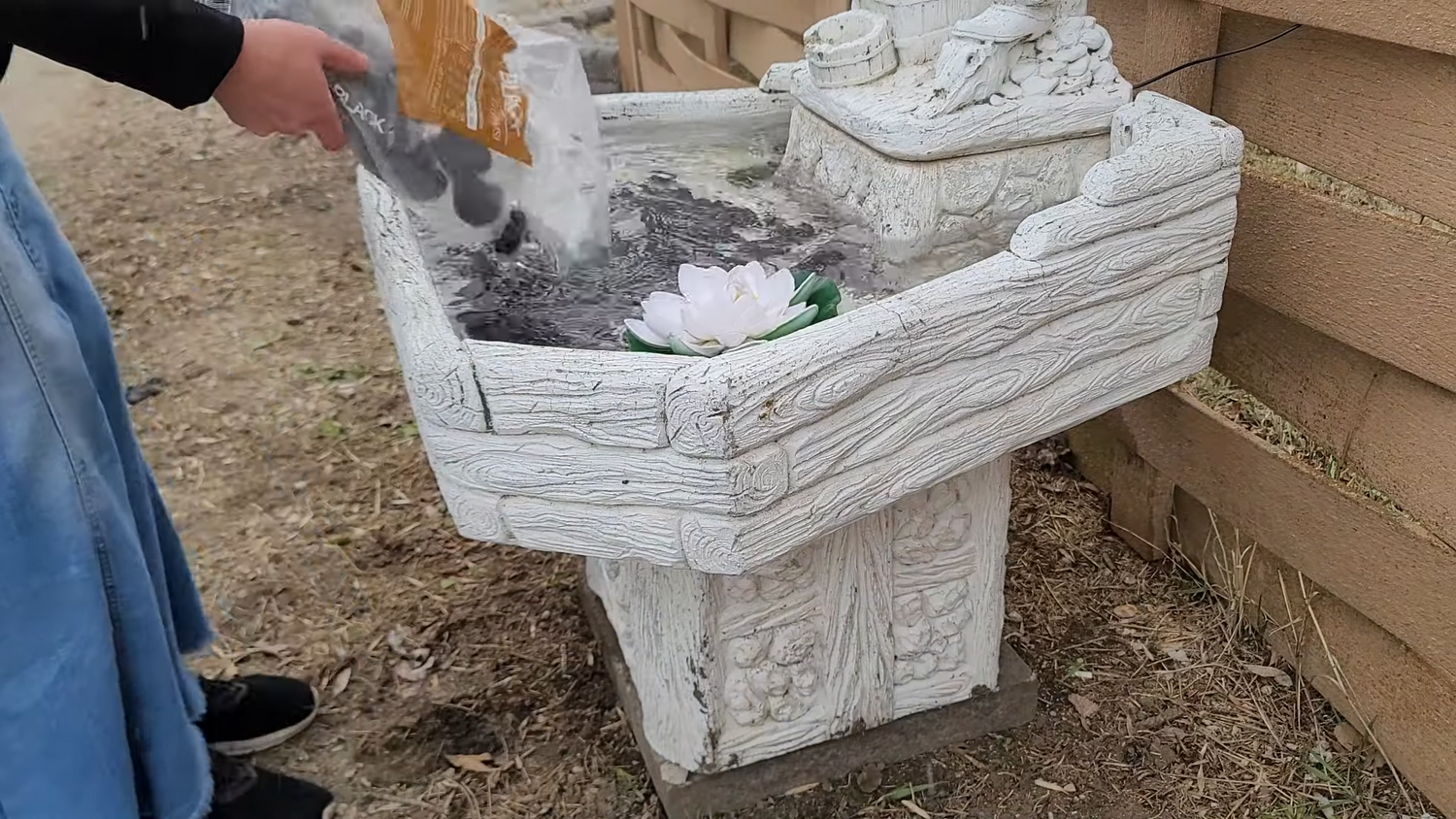 Old Fountain Repair and Solar Water Pump Installation Guide