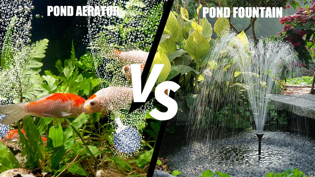 aerator vs fountain for pond​