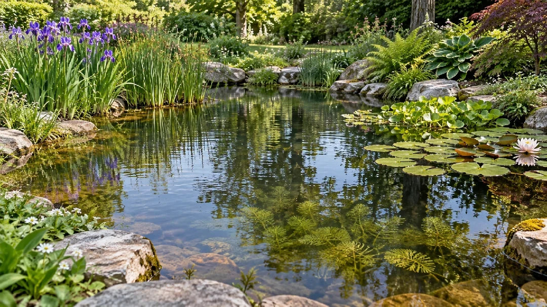 balanced planted pond
