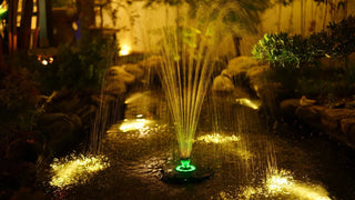 How to Use Solar Lighting to Highlight Your Fountain at Night