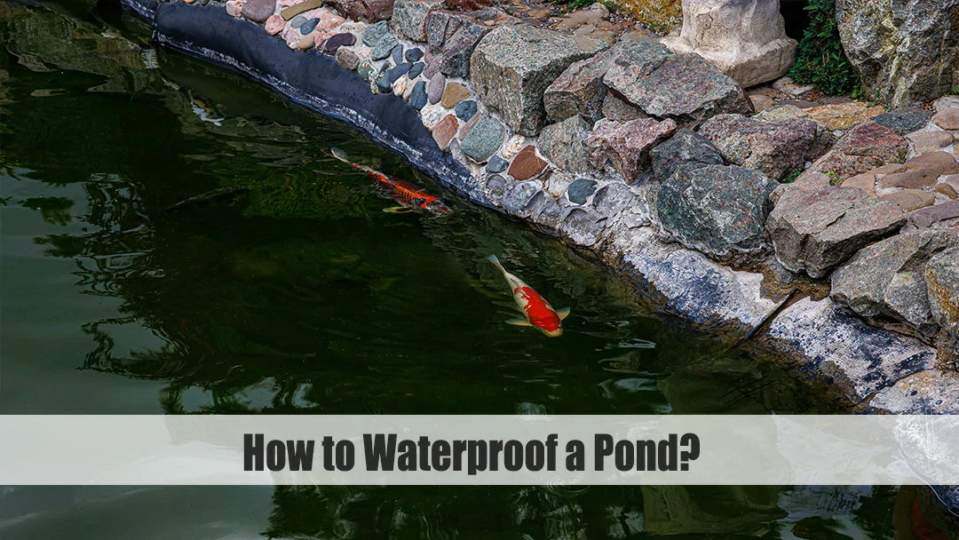 how to waterproof pond liner​
