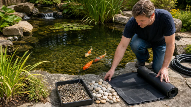 What Should I Put at the Bottom of My Fish Pond?