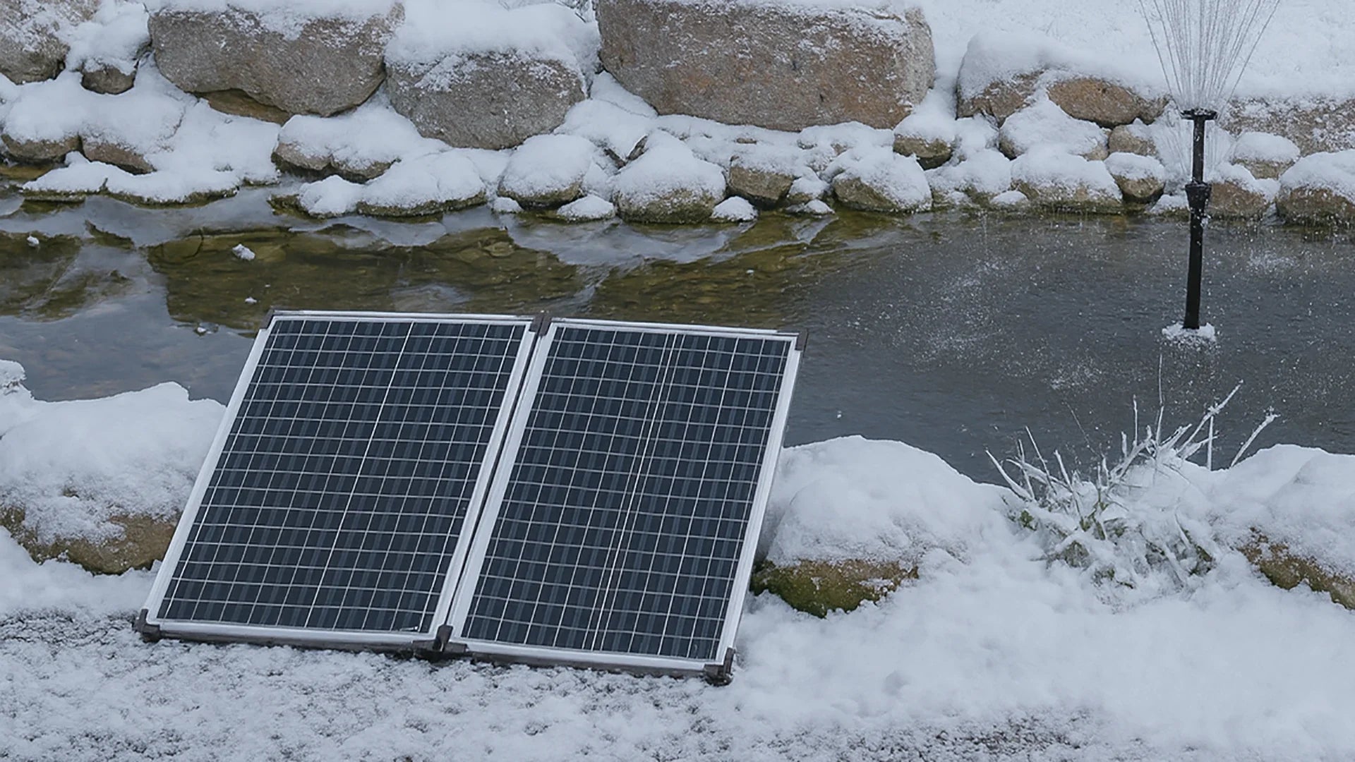winterize the solar fountains in a safe way