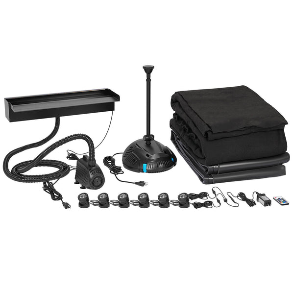 pond starter kit,pond kit with pump,outdoor fish pond kit