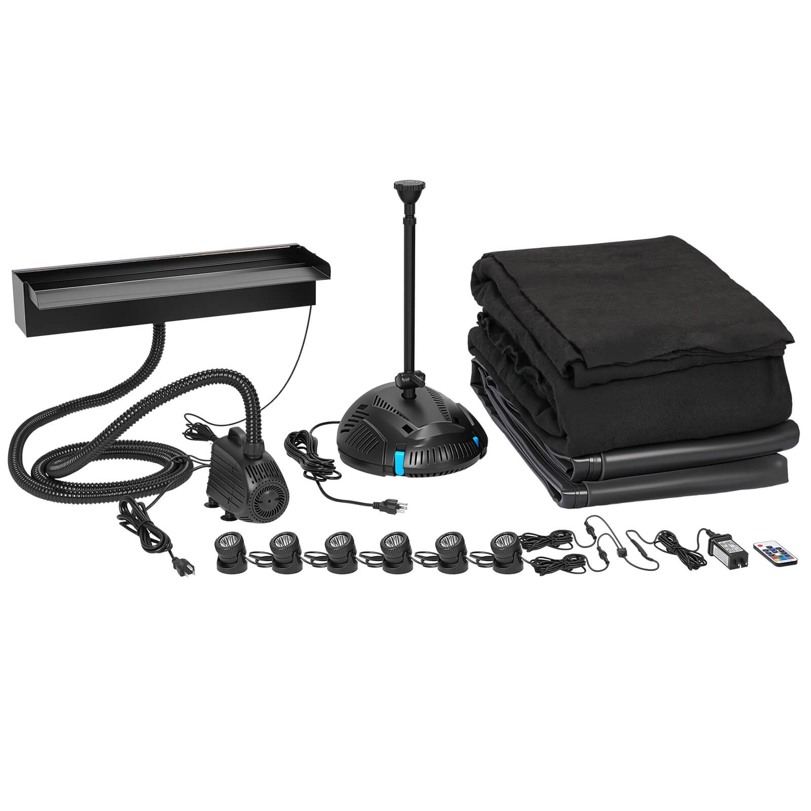 fish pond accessories sale 7′ x 7′ Kit Line Length:3500 yd reel-type-trolling quality HDPE material and Abu Garcia Hornet Stinger